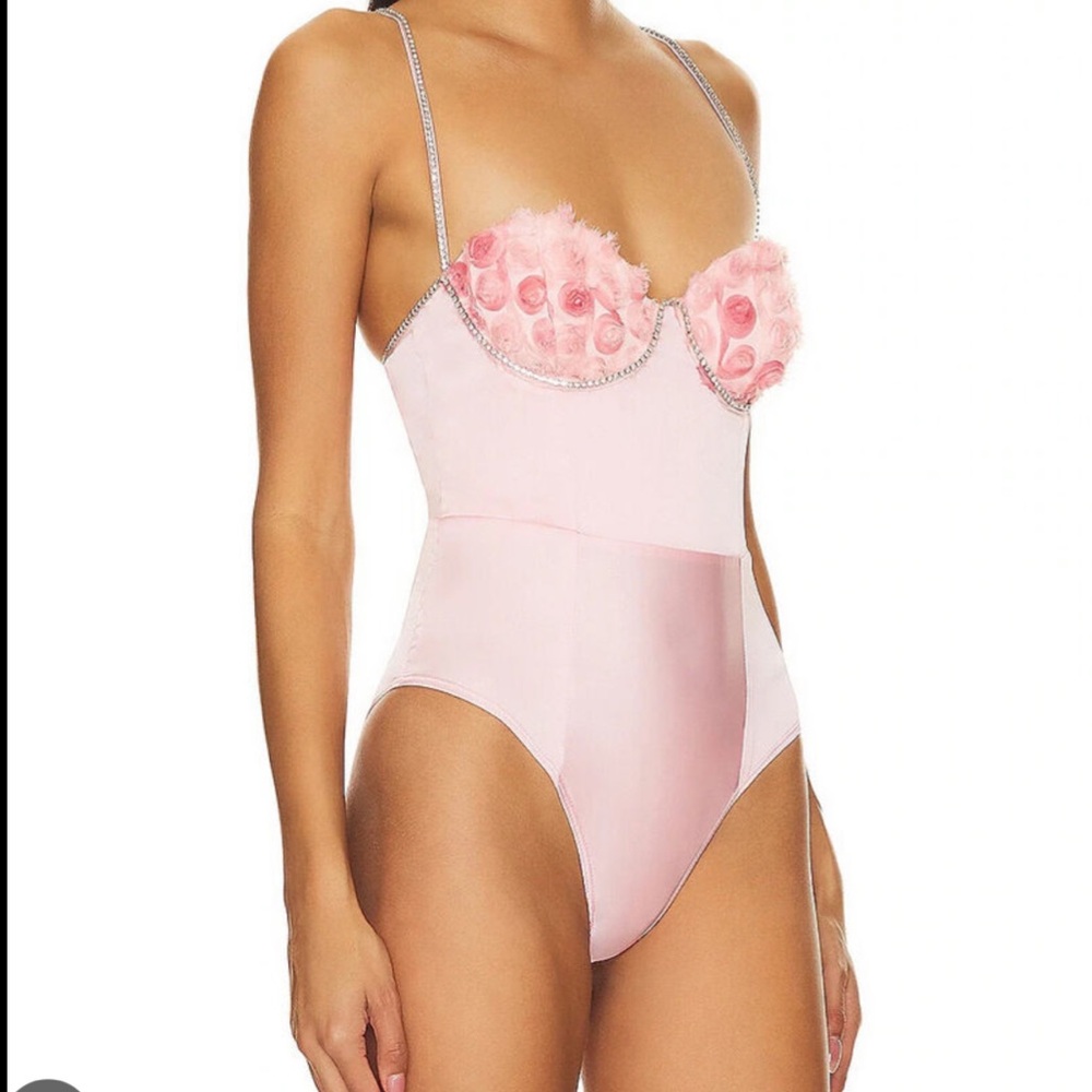 Skye Bodysuit in Pink | For Love & Lemons